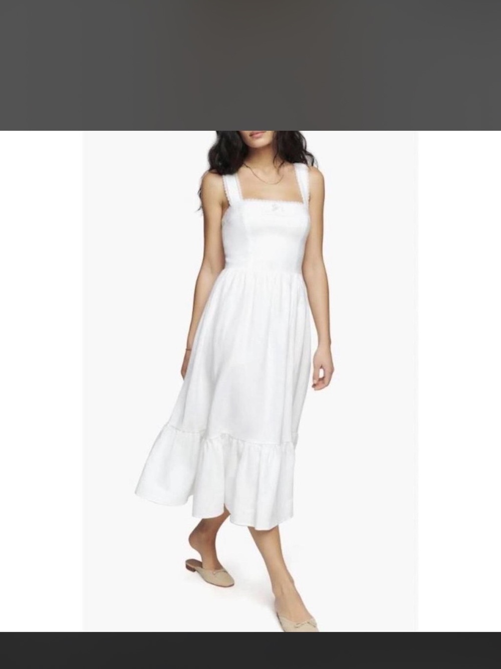 NWT Reformation White Linen dress